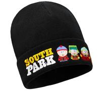 South Park Accessori Invernali per Ragazzo Adolescenti, 1 o 3 Pz Morbido Berretto Nero o Set di Berretto, Guanti e Sciarpa (Taglia unica, Multiplo 1 Pz)