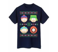 South Park Blu Christmas Fairisle T-shirt a maniche corte Uomini