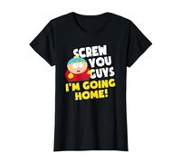 South Park Cartman I'm Going Home Maglietta, Donna, Nero, XS