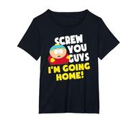 South Park Cartman I'm Going Home Maglietta, Donna Plus-Size, Nero, 5X
