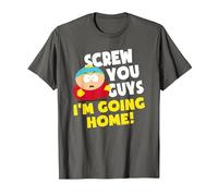 South Park Cartman I'm Going Home Maglietta, Uomo, Asfalto, 6XL