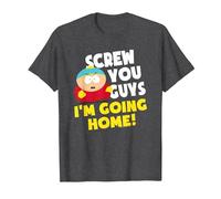 South Park Cartman I'm Going Home Maglietta, Uomo, Grigio Scuro, S