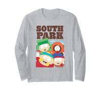 South Park Cast Collage Funny Cartoon Maglia a Manica