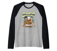 South Park Chef with Ladies Vintage Chrome Logo Cartoon Maglia con Maniche Raglan