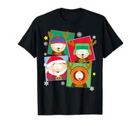 South Park Christmas Eric Stan Kyle & Kenny Festive Costumes Maglietta