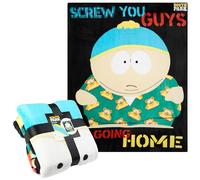 South Park Coperta Pile Morbido Copridivano per Accessori Letto Eric Kenny Cartman Viaggio Decorazioni Casa 130x150cm Diverte Regalo Uomo (Nero/Multicolore Eric)