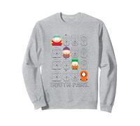 South Park Diagonal Character Box Up Felpa
