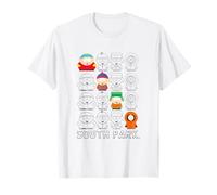 South Park Diagonal Character Box Up Maglietta