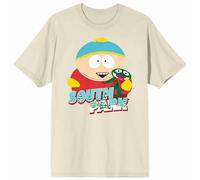 South Park Eric Cartman Peluche Clyde Maglietta Uomo Avorio 100% Cotone