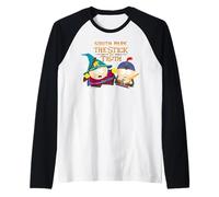 South Park Il Bastone della verità Videogioco Cartman Kyle Retro Maglia con Maniche Raglan