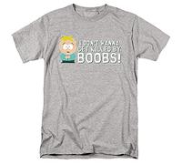 South Park Killed By Boobs T-Shirt Unisex, Grigio Heather Sportivo, L