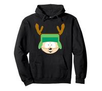 South Park Kyle Christmas Reindeer Antlers Felpa con Cappuccio