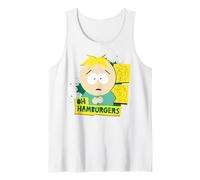 South Park Kyle Hamburgers Commedia Shock Pose Retro Cartoon Canotta