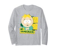 South Park Kyle Hamburgers Commedia Shock Pose Retro Cartoon Maglia a Manica