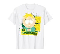 South Park Kyle Hamburgers Commedia Shock Pose Retro Cartoon Maglietta