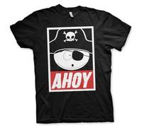 South Park Licenza Ufficiale Eric Cartman - Ahoy Uomo Maglietta (Nero), Medium
