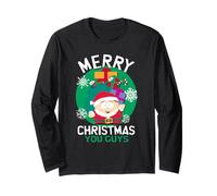 South Park Merry Christmas Cartman Funny Holiday Cartoon Maglia a Manica