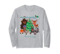 South Park Merry Christmas Hail Satan Critters Funny Cartoon Maglia a Manica