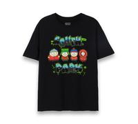 South Park Nero Graffiti Logo T-shirt a maniche corte Uomini