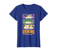 South Park Occhi di Carattere Anime a Quattro Blocchi Maglietta, Donna, Blu Reale, S