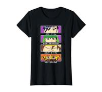 South Park Occhi di Carattere Anime a Quattro Blocchi Maglietta, Donna, Nero, S