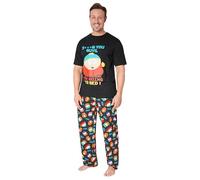 South Park Pigiama Uomo Adolescenti Set Pigiami Uomo Cotone Comodo Kenny Abbigliamento da Casa Divertenti Idee Regalo (XL, Nero/Multi)
