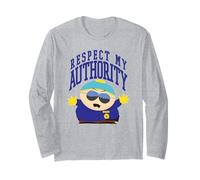 South Park Respect My Authority Deputy Cartman Cartoon Maglia a Manica