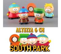 South Park Set 5 Pezzi Action Figure 6 CM DECORAZIONE TORTE - SET BAGNETTO