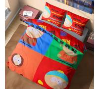 South Park Set Copripiumino e Federa Cuscino Reversibili per Ragazzi e Uomo, Accessori Camera da Letto, Copripiumino Matrimoniale, Regali per Lui (Multicolore Doppio)