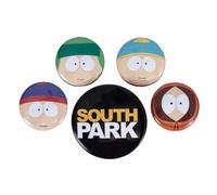 South Park Set di spille con logo (confezione da 5), multicolore, Taglia Unica