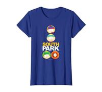 South Park Solid Circles Maglietta, Donna, Blu Reale, S
