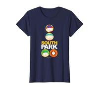 South Park Solid Circles Maglietta, Donna, Navy, 3XL