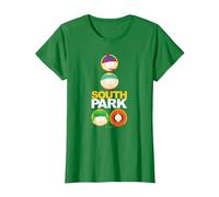 South Park Solid Circles Maglietta, Donna, Verde Mela, L