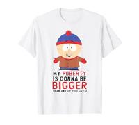 South Park Stan Puberty Maglietta, Uomo, Bianco, 3XL