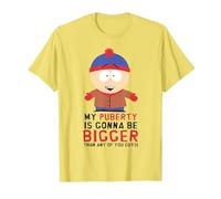 South Park Stan Puberty Maglietta, Uomo, Limone, 3XL