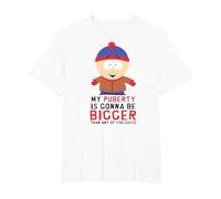South Park Stan Puberty Maglietta, Uomo Taglie Grandi, Bianco, 3X Tall