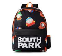 South Park Zaino con stampa integrale di Character in nero e arancione | Zaino scolastico unisex per adulti per college e lavoro | Merchandise di serie TV