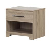 South Shore Primo - Comodino a 1 cassetto, rovere rustico