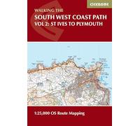 South West Coast Path Map | St Ives to Plymouth | 1:25,000 OS maps: 1:25,000 OS Route Mapping
