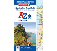 South West Coast Path National Trail Official Map North Devon and Somerset: with Ordnance Survey mapping