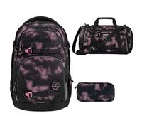 Southbag Coocazoo Porter - Zaino per la scuola, 3 pezzi, con borsa sportiva e astuccio, Pink Illusion, taglia unica, casual