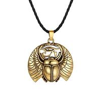 southbankstore Collana Occhio di Horus Ciondolo Scarabeo Argento Sterling della Provvidenza Ankh Antico Egitto Protezione Amuleto All-Seeing-Eye per le Donne