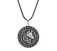 southbankstore Nordic Viking Pirata Odin Mount Celtic Wolf Collana Navin Ciondolo per gli uomini Retro Rune Punk Collane Gioielli maschili