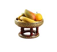 Southeast Asia Solid Wood Fruit Plate Thailand Imported Large Fruit Plate For The Buddha in the Buddha Hall Living Room Coffee Table Round Dried Fruit Plate