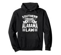 Southern Drawl e Alabama Law Alabama Felpa con Cappuccio