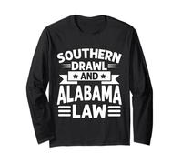 Southern Drawl e Alabama Law Alabama Maglia a Manica
