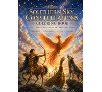 Southern Sky Constellations Coloring Book: 38 Mythical Southern Sky Illustrations Inspired by the Stars for Relaxing and Creative Coloring