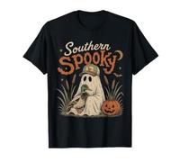 Southern Spooky Ghost Duck Caccia Halloween Maglietta
