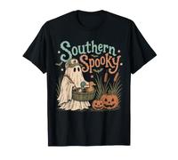 Southern Spooky Ghost Duck Caccia Halloween Maglietta