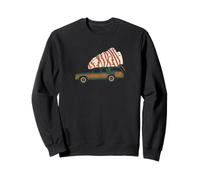 Southern Thanksgiving Station Wagon Turkey Retro Funny Tee Felpa